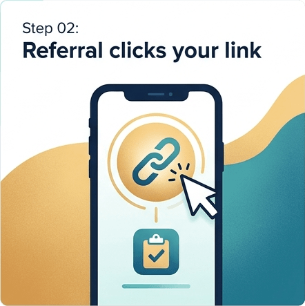 Referral uses your link
